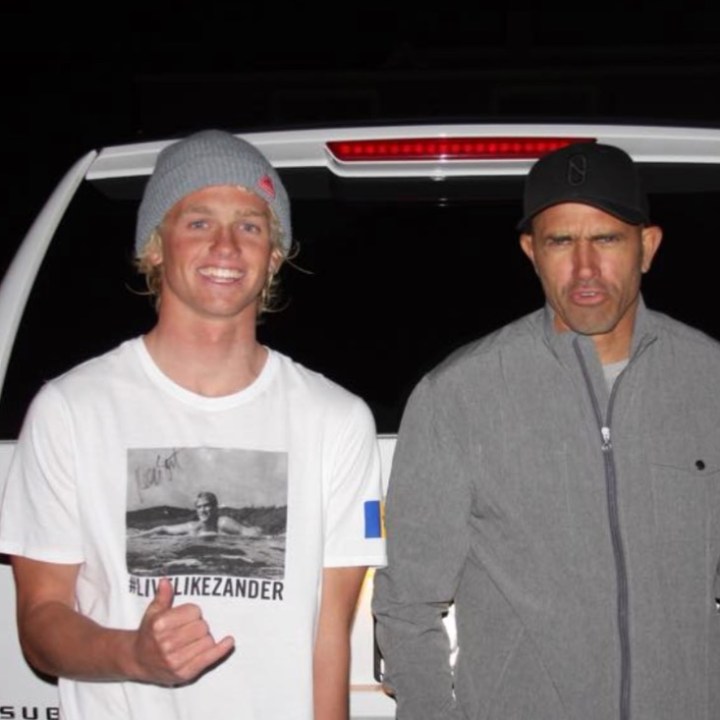 Kelly Slater et al. posing for the camera