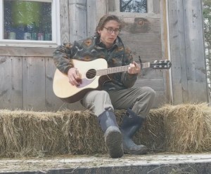 a person holding a guitar