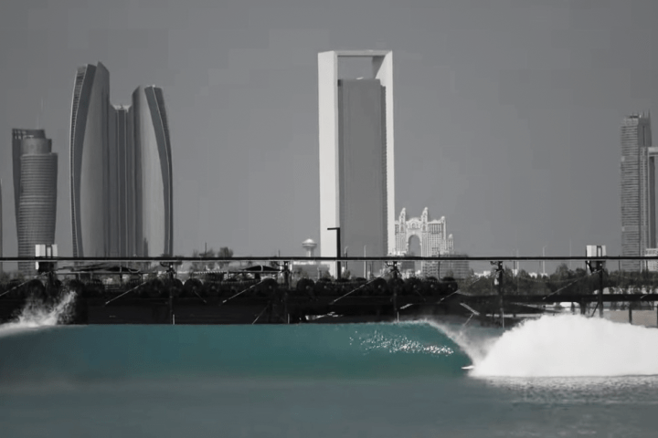 a large ship in the water