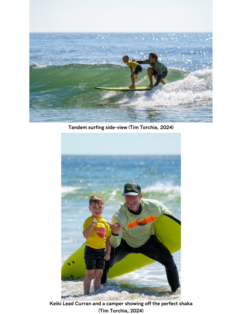 a person on a surfboard in the water