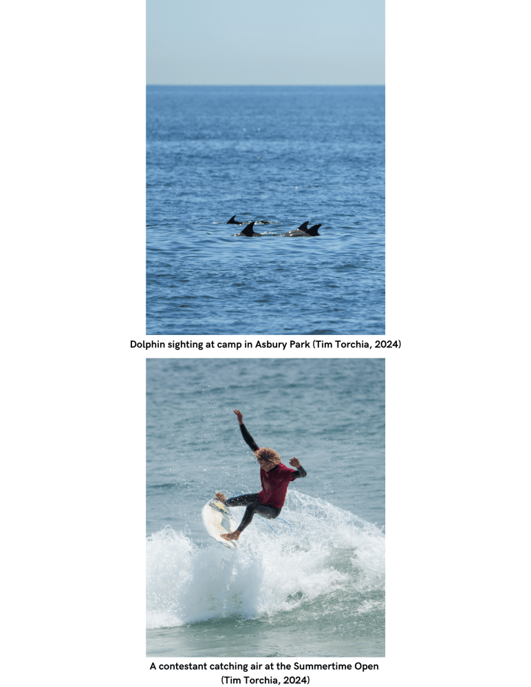 a man flying through the air while riding a wave in the ocean